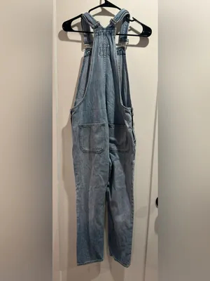 GAP Light Blue Denim Overalls‎ Size XS thumbnail 4