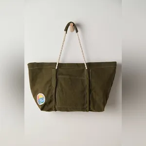 NWT Free People Been There Badge Tote Bag In Color Sea Serpent thumbnail 5