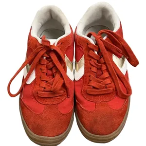 Bershka Retro velvet trainers thumbnail 2