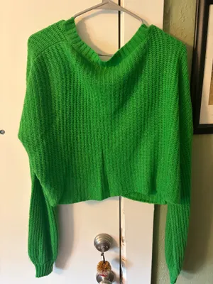 Mi Ami Francesca's Long Sleeve Cropped Sweater thumbnail 1