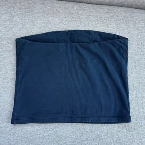 Brandy Melville Tube Top OS Navy Blue Strapless Cotton Coquette Y2K Coastal Chic thumbnail 2