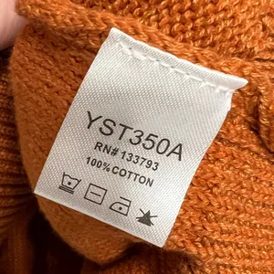 Pol Colorblock Boho V-Neck Knit Sweater Slouchy Pullover Rust Orange Size Small thumbnail 7