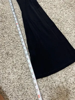 Aerie High rise crossover flare leggings black thumbnail 4