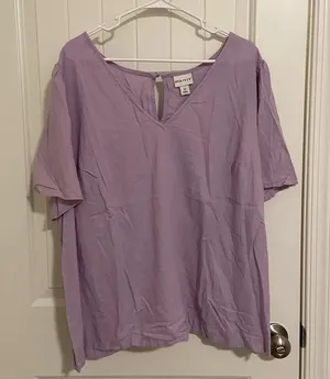 EUC‎ | Ava & Viv women’s light purple blouse — 2X thumbnail 1