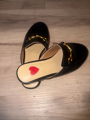 Women’s Black Leather Mule with Gold Horsebit Accent size 4.5 thumbnail 4