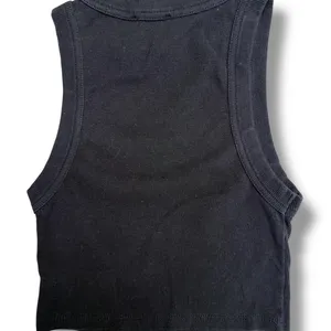 Princess Polly Black Ribbed Crop Tank Top Sleeveless Crew Neck‎ Size 2 Small thumbnail 2
