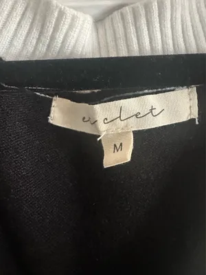 Violet Sweater Cropped Tank Black Size M thumbnail 2