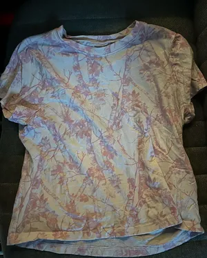 No Boundaries Pink Camo Cropped Tee thumbnail 1