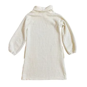 Max‎ Studio Women's Waffle Knit Cowl Neck Casual Dress Ivory XS - New thumbnail 2