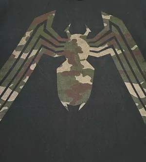 Marvel Spider-Man Alien Costume Camouflage Logo Shirt thumbnail 4