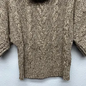 Leo & Nicole Cowl Neck Dolman Sleeve Sweater Womens Small Y2K Cropped Chunky thumbnail 5