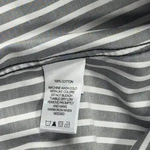 Foxcroft NYC Size 10 Non Iron Shirt Black White Striped Button Front Blouse thumbnail 6