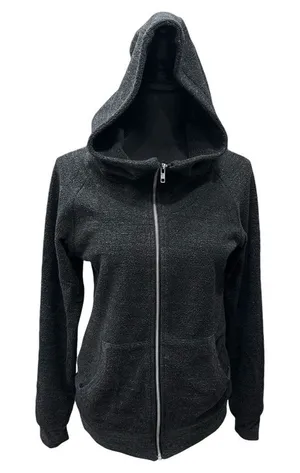 ALO Jacket Size Small‎ Petite Hooded Pockets Full Zip Charcoal Grey thumbnail 1