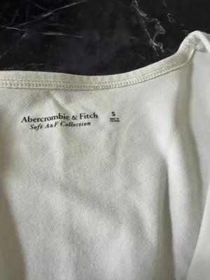 Abercrombie White Bodysuit Long Sleeve thumbnail 3