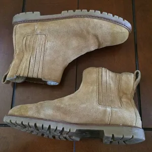 Madewell the toasty fleece lined Chelsea suede boots size 10 thumbnail 3