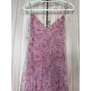 NWT Lulus Forever Dreamy Pink Floral Organza Backless Maxi Dress Gala Party XL thumbnail 5