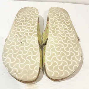Birkenstock Birkis Yellow Floral Double‎ Strap Size 8 Sandal thumbnail 5