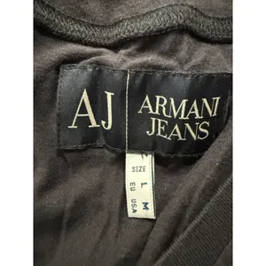 Armani Jeans AJ Men's Long Sleeve T‎ Shirt Anchor Crown Graphic Dark Gray Size m thumbnail 4