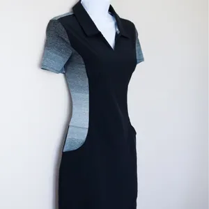 Adidas Women's Black Grey Golf Range Dress Short Sleeve‎ V-Neck Pockets Size XS thumbnail 14