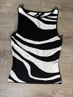 Boat Neck Patterned Top Multiple thumbnail 1