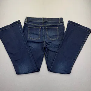Spanx Womens Flare Jeans Dark Wash Blue Pull On Stretch Denim Size‎ Large L/G thumbnail 2