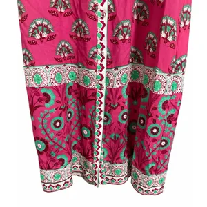 Celina‎ Moon Rose Abstract Block Print Long Sleeve Dress Women's Size Small thumbnail 5