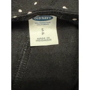 Old Navy A-Line Dress Polka Dot Print Long Sleeves Knee Length Black Women's S thumbnail 7