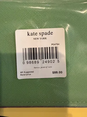Kate Spade New York Green Saffiano Leather Zip Wristlet Clutch Wallet NWT thumbnail 6