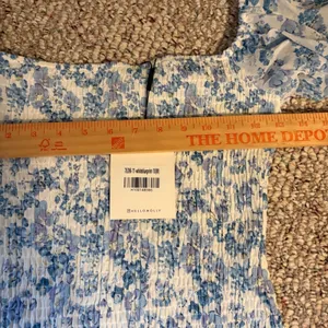 Hello Molly‎ NWT Blessings Midi Dress Blue Floral Off the Shoulder Ruffle Medium thumbnail 7