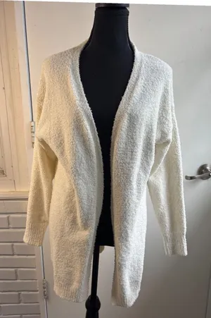 Baltic Born Cardigan Sweater XS Holiday Fuzzy‎ Layered Winter Boho Cabincore thumbnail 1