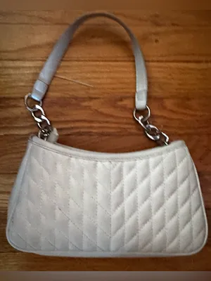 Steve Madden Elodie Quilted Shoulder Bag White Vegan Leather Y2K Bag thumbnail 4