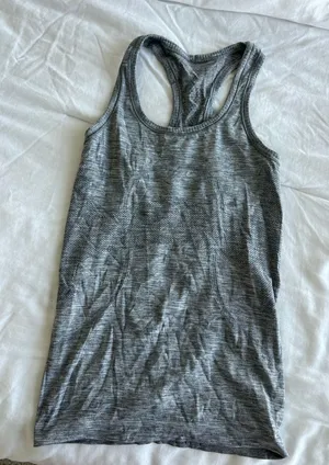 Lululemon Gray Racerback Tank thumbnail 1