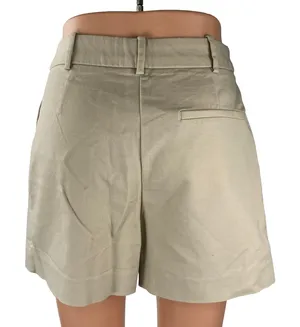Zara Womens Beige Khaki High Waisted Utility Straight Mini Casual Shorts Size XS thumbnail 1