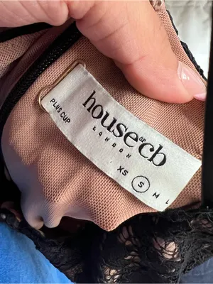 House of CB Cara Dress in Black, Size Small Plus Cup thumbnail 7