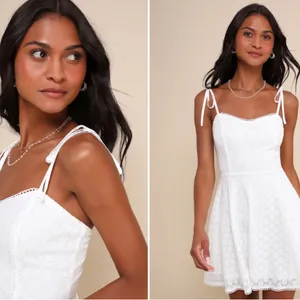 LULU's Bachelorette Engagement Bridal Shower Honeymoon Casual Brunch Mini Dress thumbnail 3