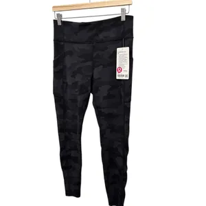 NEW Lululemon l High-Rise Tight 28 SIZE 10 Heritage 365 Camo Deep Coal Multi thumbnail 4