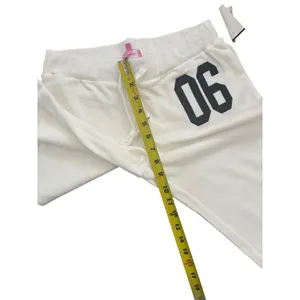 EDIKTED 06 Wide Leg Cotton Blend Drawstring Sweatpants size small white thumbnail 9