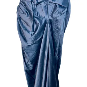 NWT Mandalay Navy Blue One Shoulder Beaded Sequin Evening Gown Dress Size 14 thumbnail 10