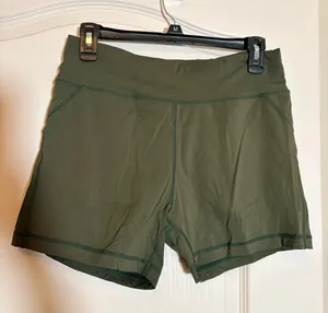 Barbell Apparel Women's Short Pull On. SZ Large. Olive Green thumbnail 1