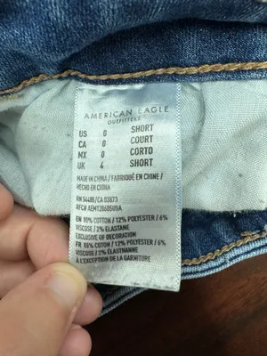 American Eagle Next Level Stretch Distressed Hi-Rise Jegging Jeans Size 0 Short thumbnail 8