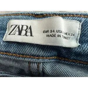 Zara High Waisted Skinny Washed Out Frayed Edges Denim Jeans Women's Sz 2 thumbnail 11