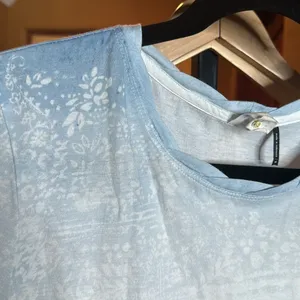 Anthropologie AKEMI + KIN OPENING DAY Tee Mint Floral Ombre Modal Size Medium thumbnail 3