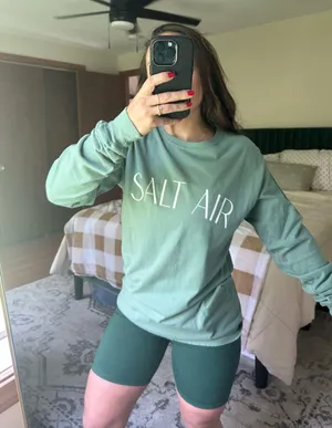 Comfort Wash Taylor Swift August Salt Air Lyrics Long Sleeve thumbnail 1