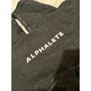 Alphalete Sports Leggings Size S Butt Scrunch Seamless Front Seam Dark Gray thumbnail 11
