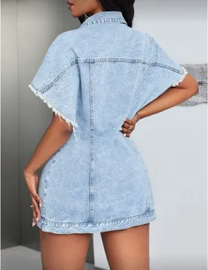 Denim dress Blue thumbnail 3