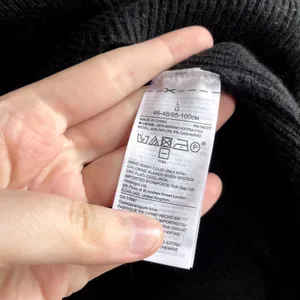 Banana‎ Republic merino wool cashmere blend black knit sweater women's L FLAW thumbnail 5