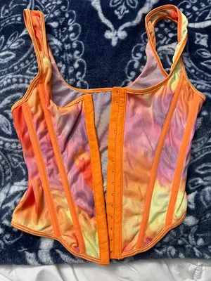 Multi Colored Corset thumbnail 1