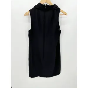 J.Crew Factory Dress Women‎ SMALL Black Sleeveless Hidden Back Zip Mini thumbnail 2