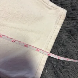 Abercrombie & Fitch faux leather top High Rise Cream 90s ultra highrise Jean 27 thumbnail 15