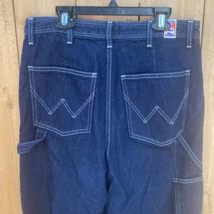 Anthropologie Wrangler Casey Jones Carpenter Barrel Jeans Size 30x31 Wide Leg High Rise Baggy thumbnail 14